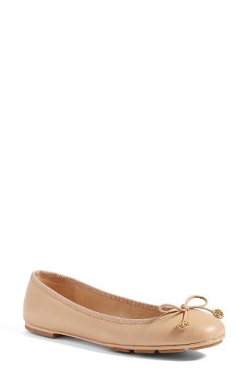Women's Tory Burch Laila Driver Ballet Flat M - Beige