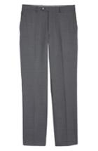 Men's Hart Schaffner Marx New York Flat Front Stretch Solid Wool Trousers