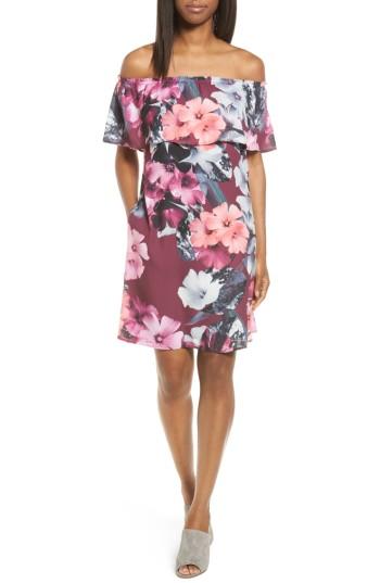 Women's Cece Floral Off The Shoulder Shift Dress