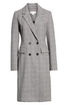 Women's Halogen Structured Plaid Coat
