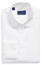 Men's David Donahue Regular Fit Solid Dress Shirt .5 - 34/35 - White