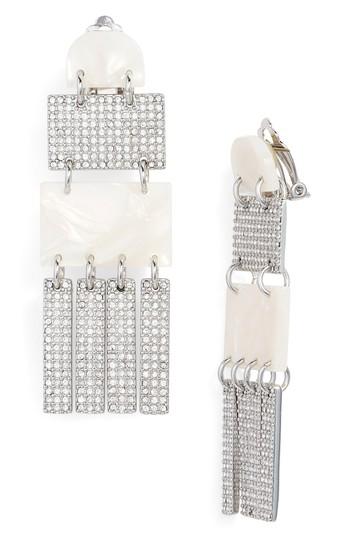 Women's Lele Sadoughi Crystal Skyscraper Earrings