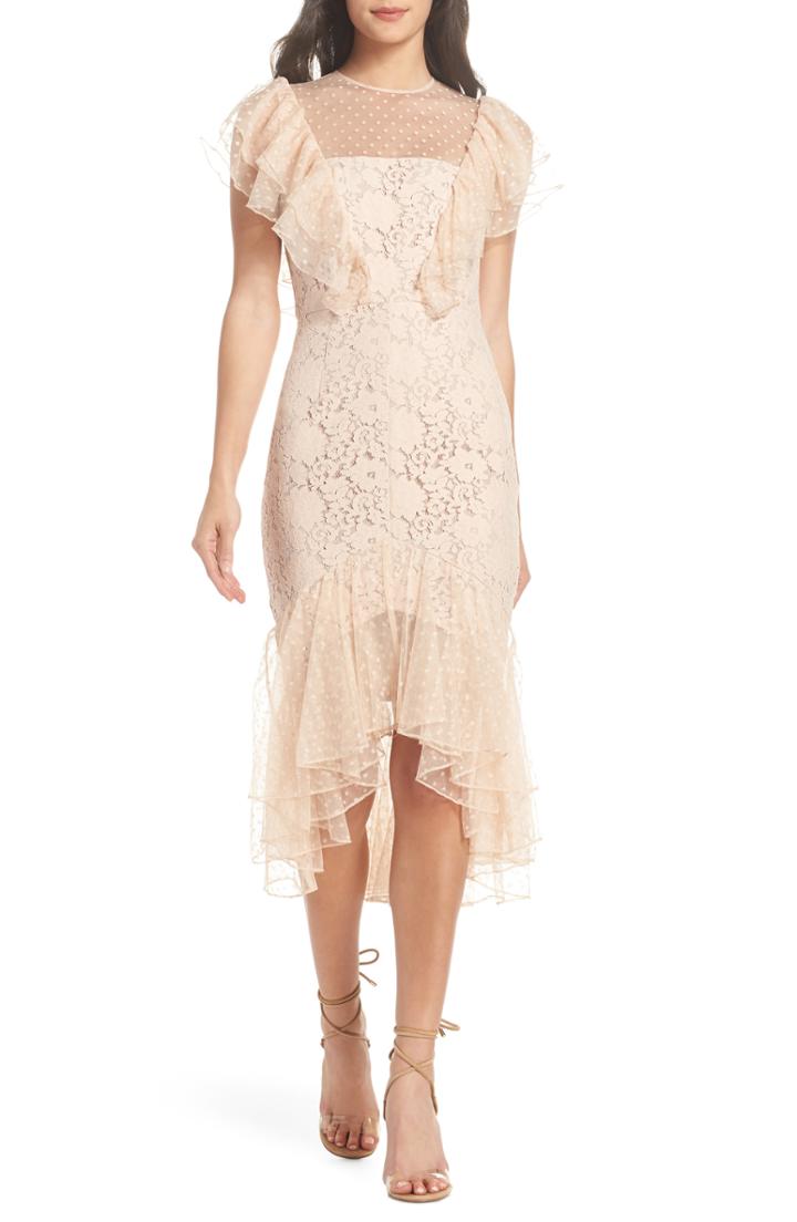 Women's Cooper St Rosie Ruffle Lace Midi Dress