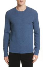 Men's Rag & Bone Gregory Merino Wool Crewneck Sweatshirt - Blue