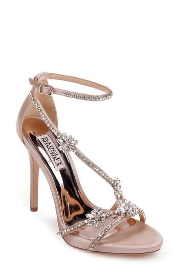 Women's Badgley Mischka Hodge Strappy Sandal M - Beige