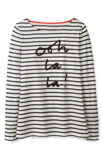 Women's Boden Make A Statement Stripe Top - Blue
