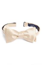 Men's The Tie Bar Pin Dot Silk Bow Tie, Size - Ivory