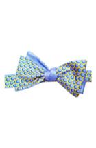 Men's Lazyjack Blue Balls Silk Bow Tie, Size - Blue