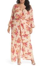 Women's Elvi The Stasis Wrap Maxi Dress Us / 14 Uk - Pink