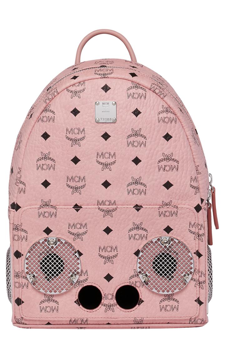 Mcm X Wizpak Visetos Sound System Backpack - Pink