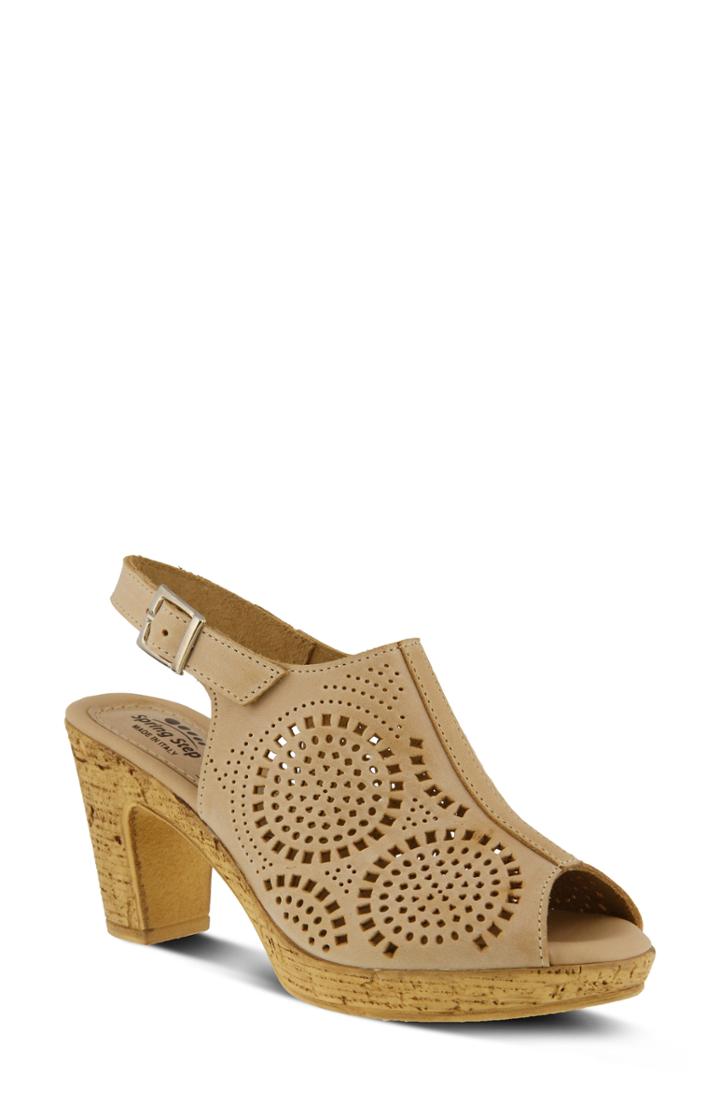Women's Spring Step Liberty Platform Sandal .5-8us / 38eu - Beige