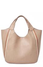 Urban Originals Viva Faux Leather Tote With Removable Zip Pouch - Beige