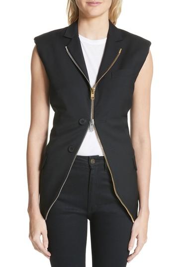 Women's Alexander Wang Zip Detail Vest - Black