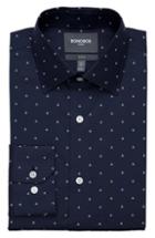 Men's Bonobos Talworth Slim Fit Stretch Print Dress Shirt 33 - Blue