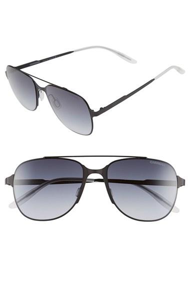 Men's Carrera Eyewear '114/s' 55mm Sunglasses - Matte Black/ Grey