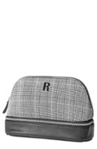 Cathy's Concepts Monogram Glen Plaid Travel Case, Size - Grey R