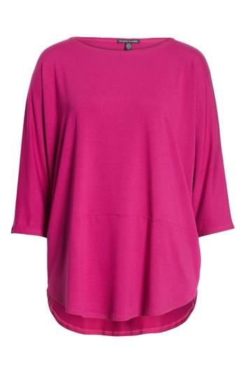 Women's Eileen Fisher Jersey Bateau Neck Tee - Pink