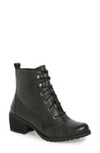 Women's Aetrex Skyler Lace-up Zip Bootie Eu - Black