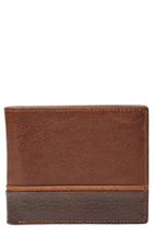 Men's Fossil 'ian' Leather Bifold Wallet -