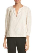 Women's Elizabeth And James Shelley Silk & Cotton Fil Coupe Top