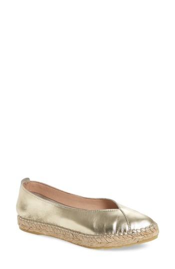 Women's Kenneth Cole New York Marren Espadrille Flat M - Metallic