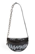 Balenciaga Graffiti Souvenir Leather Belt Bag -