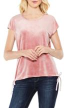 Women's Vince Camuto Side Tie Velour Top, Size - Pink