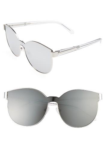 Women's Karen Walker Star Sailor 61mm Retro Sunglasses - Tortoise/ Clear