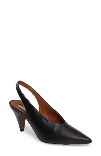 Women's Topshop Jemma Slingback Pointy-toe Pump .5us / 37eu - Black