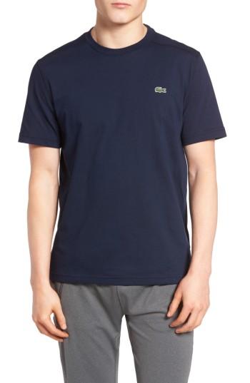 Men's Lacoste 'sport' Cotton Jersey T-shirt (l) - Blue