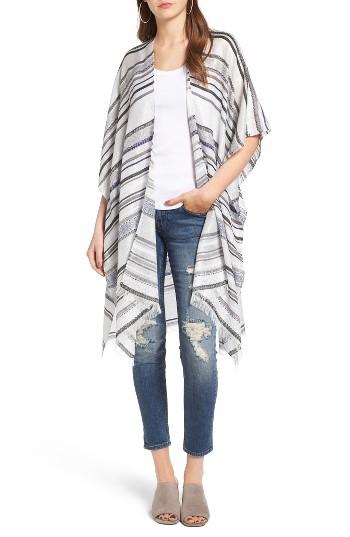 Women's David & Young Stripe Ruana