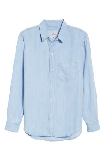Women's Rails Ingrid Anchor Print Chambray Shirt - Blue