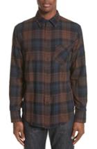 Men's Rag & Bone Fit 3 Base Flannel Shirt - Brown