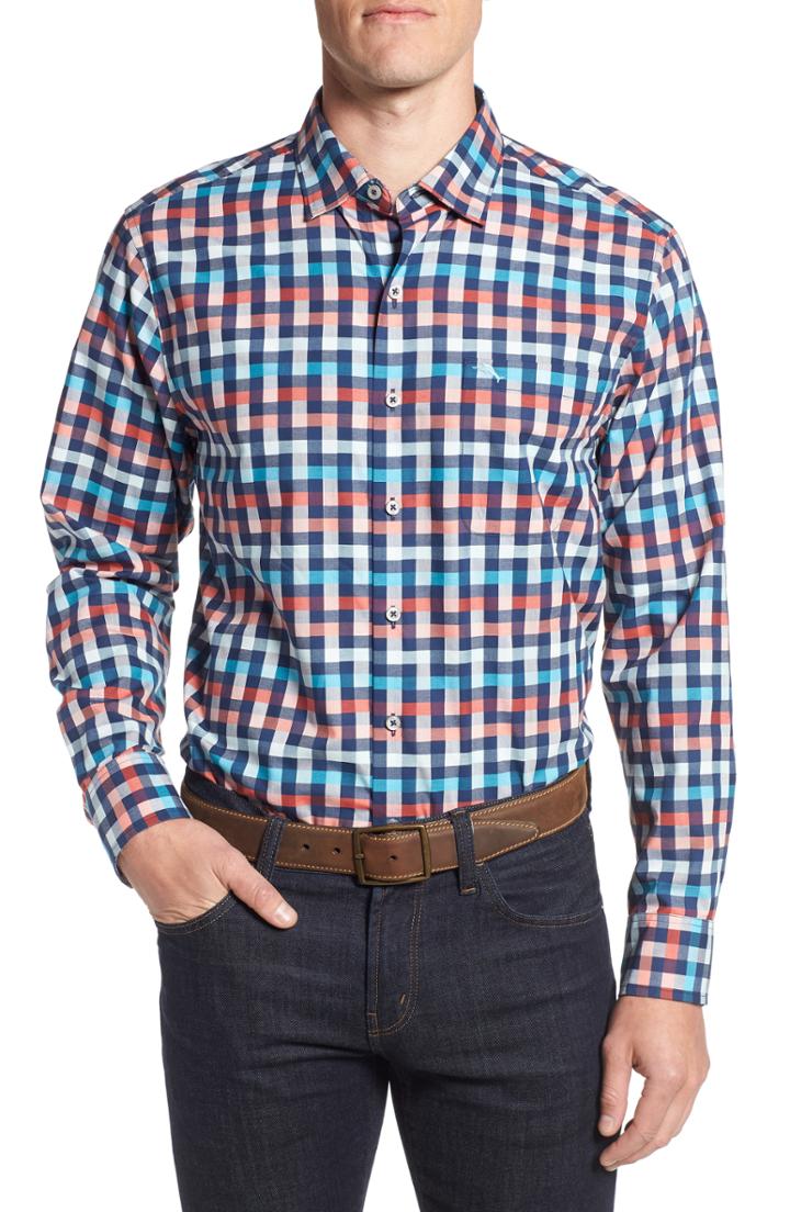 Men's Tommy Bahama Matina Fit Check Sport Shirt