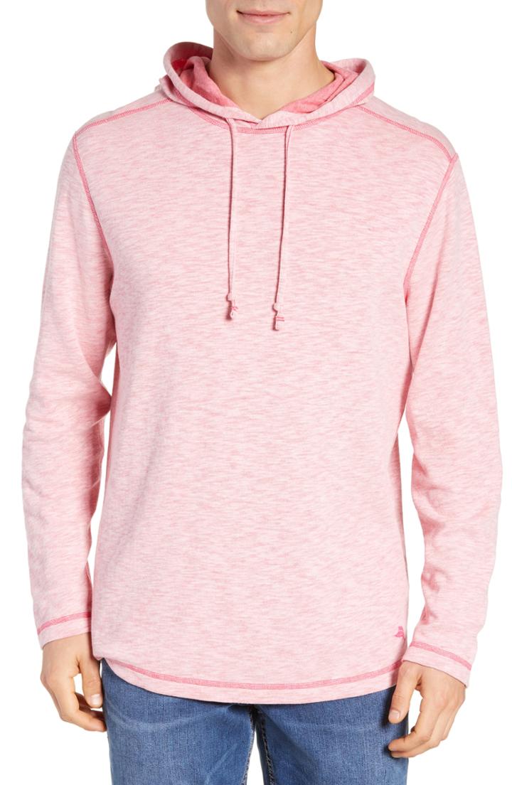 Men's Tommy Bahama Sea Glass Reversible Hoodie - Pink