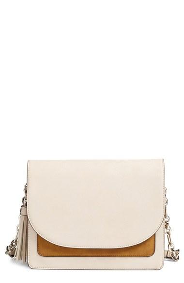 Phase 3 Tassel Faux Leather Shoulder Bag - Brown