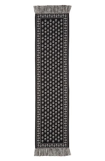 Women's Alexander Mcqueen Skull Print Scarf, Size - Black