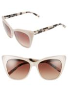 Women's Ted Baker London 54mm Cat Eye Sunglasses - Beige