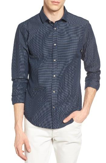 Men's Scotch & Soda Dobby Knit Woven Shirt