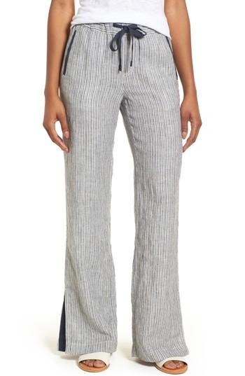 Women's Caslon Linen Track Pants - Ivory
