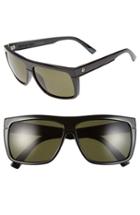 Women's Electric 'black Top' 60mm Polarized Flat Top Sunglasses - Gloss Black/ Grey Polar