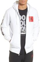 Men's Nike Jordan Flight Fleece Aj3 Zip Hoodie - White