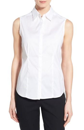 Women's Ming Wang Sleeveless Blouse - White