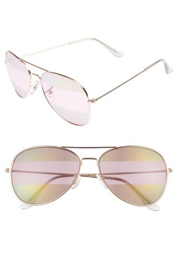 Women's Bp. 56mm Two-tone Aviator Sunglasses - Gold/ Rose Gold