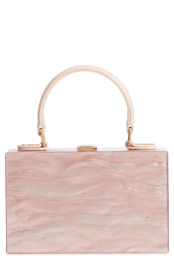 Like Dreams Clara Top Handle Box Clutch - Pink