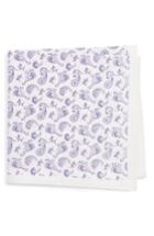 Men's Nordstrom Men's Shop Peloso Paisley Cotton Pocket Square, Size - Purple