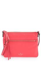 Kate Spade New York 'cobble Hill - Gabriele' Pebbled Leather Crossbody Bag - Red