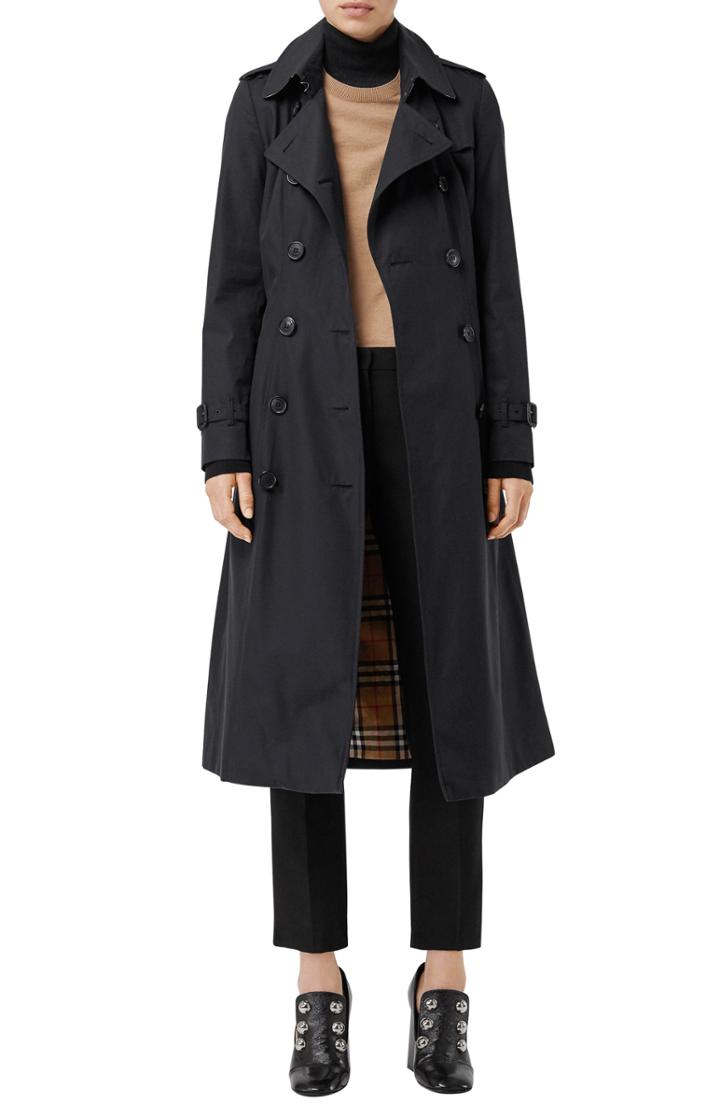 Women's Burberry Chelsea Trench Coat - Blue