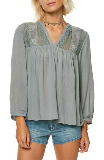 Women's O'neill Mara Crochet Top - Grey