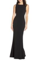 Women's Lulus Mine Backless Trumpet Gown - Black